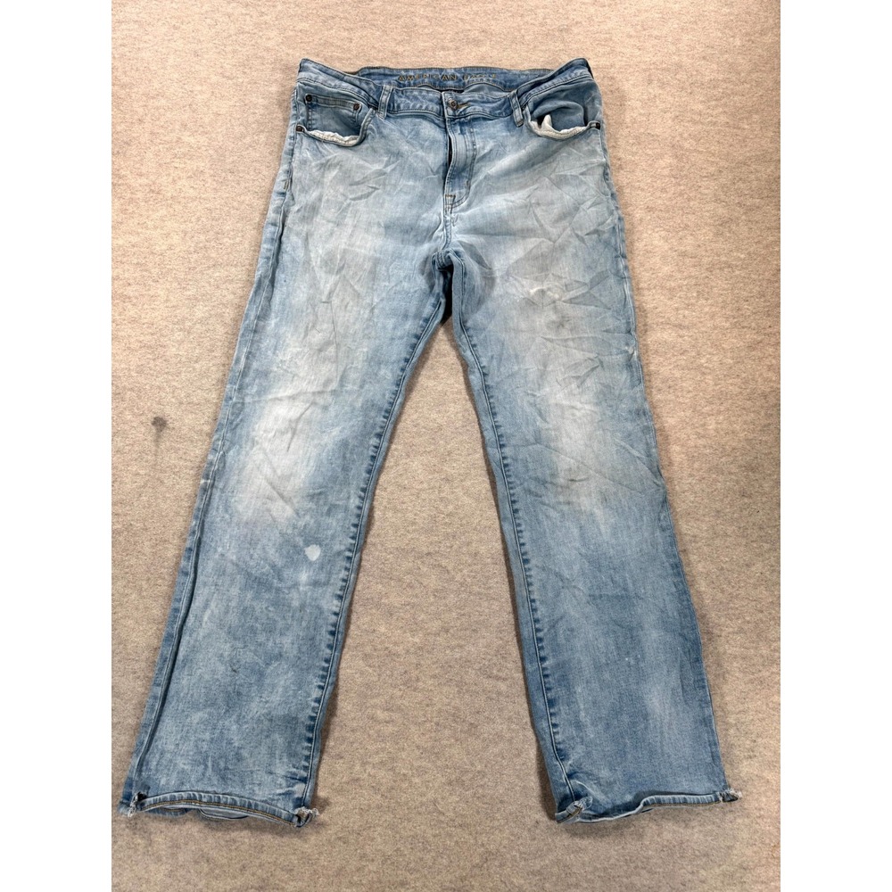 American Eagle Mens Jeans 38x32 Blue Straight Ne(x)t Level Flex Stretch